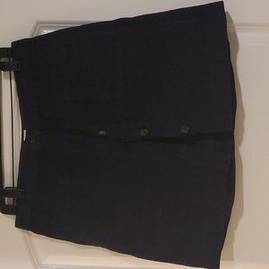 GAP Deep Navy button front corduroy mini skirt - gentle wear